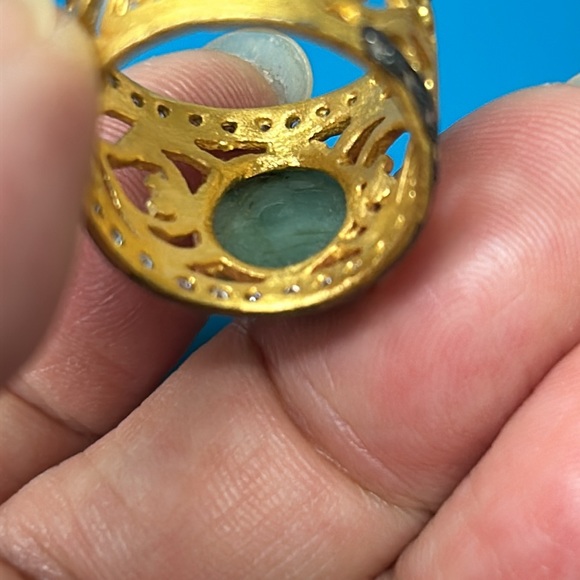 🖤NEW💕Green gemstone ring - Picture 11 of 16